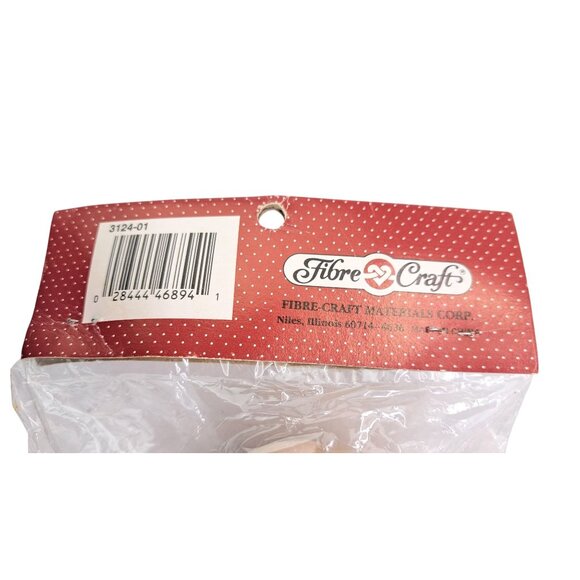 Vintage Wax-Look Doll 13" Fibre-Craft 3124 New Crafting Crafts Blonde Braid 1993 - Picture 5 of 5